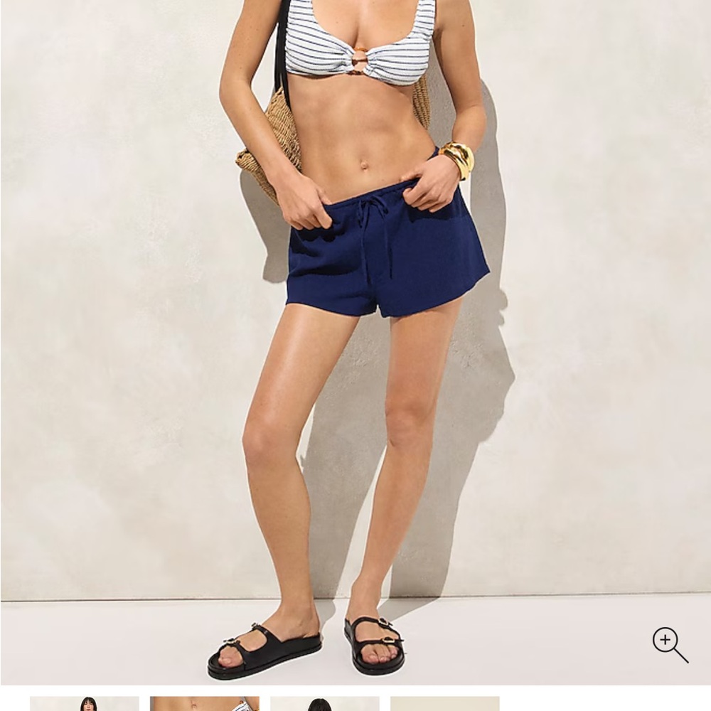 J crew Navy linen Shorts